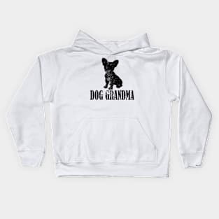 French Bulldogs Dog Grandma Kids Hoodie